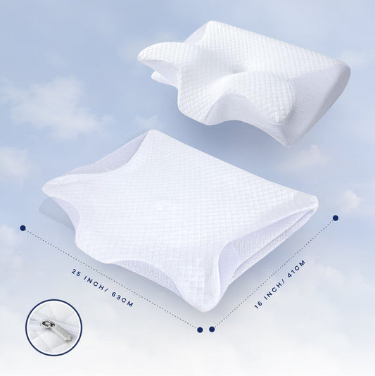 Taie d'oreiller respirante en microfibre douce - ErgoNeck™